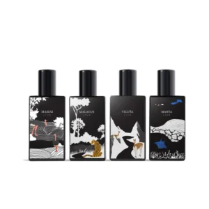 Mini LTHR Collection Ibrahim Al Qurashi IBRAQ original leather perfumes.