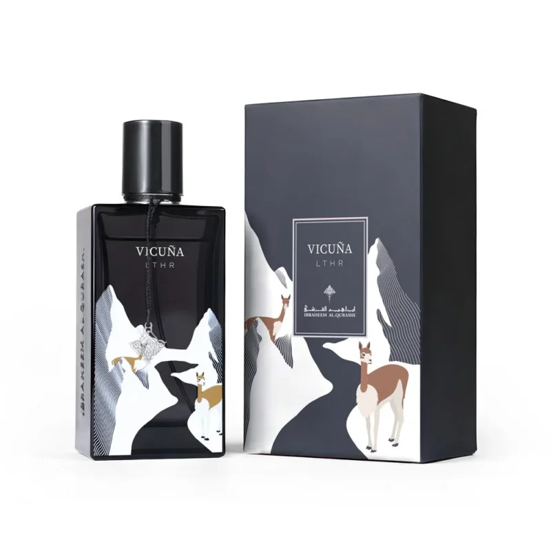 VICUNA LTHR Vicuna Leather Ibrahim Al Qurashi 75 ml IBRAQ original perfume, عطر فيكونا لذر إبراهيم القرشي إبراق