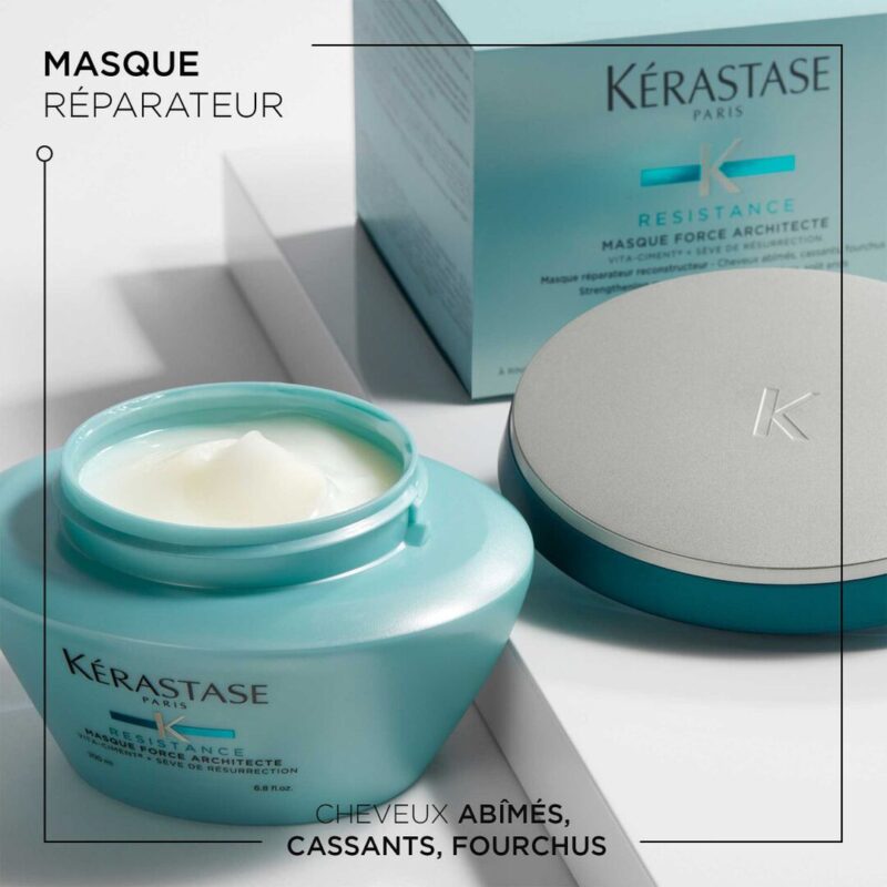 Kérastase Masque Force Architecte 200ml masque réparateur pour cheveux abîmés et cassants