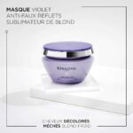 Kérastase Masque Ultra-Violet 200ml masque violet pour cheveux blonds, gris et décolorés