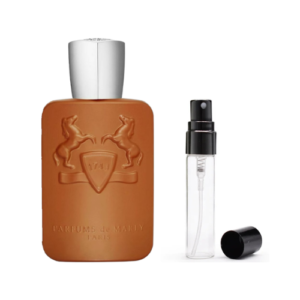 Décant Althaïr à côté du flacon original Parfums de Marly