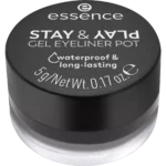 Essence Stay & Play Gel Eyeliner Pot – 01 Black