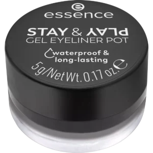 Essence Stay & Play Gel Eyeliner Pot – 01 Black