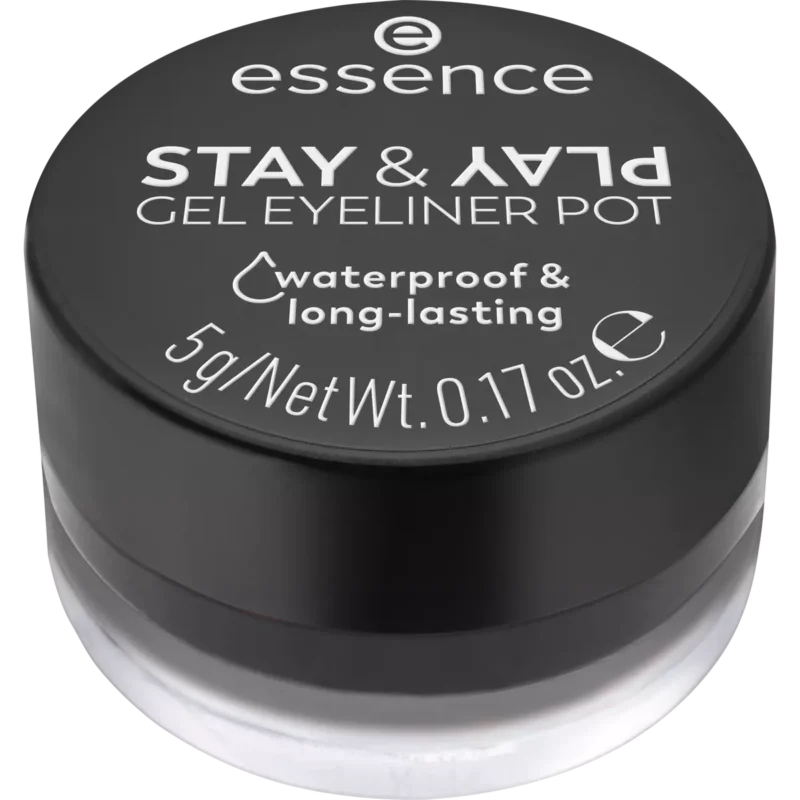 Essence Stay & Play Gel Eyeliner Pot – 01 Black