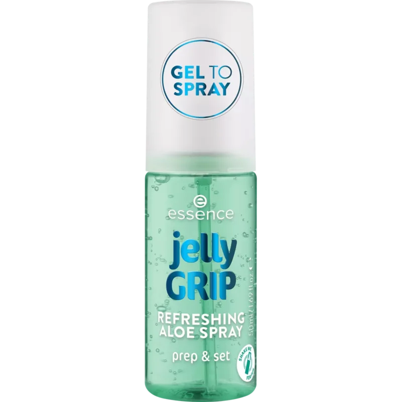 Essence Jelly Grip Refreshing Aloe Spray – Spray rafraîchissant et fixateur à l’aloe vera