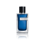 Flacon YSL Y Iced Cologne Eau de Toilette Intense avec jus bleu glacial et Y métallique