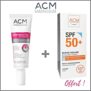 Coffret ACM Dépiwhite Advanced 40 ml avec crème solaire SPF50+