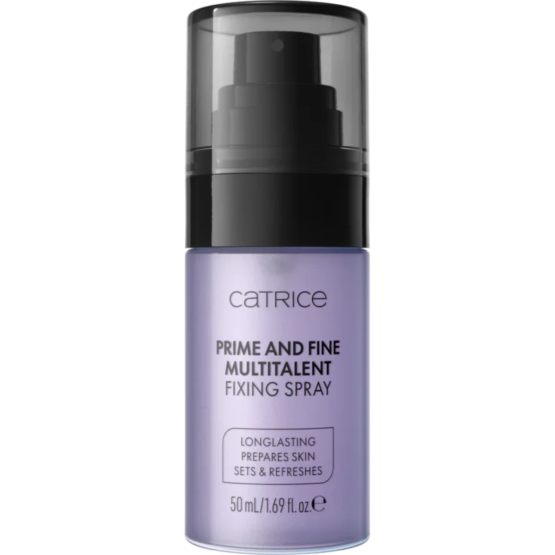 CATRICE Prime And Fine Multitalent Fixing Spray – visuel produit CATRICE Prime And Fine Multitalent Fixing Spray – visuel produit