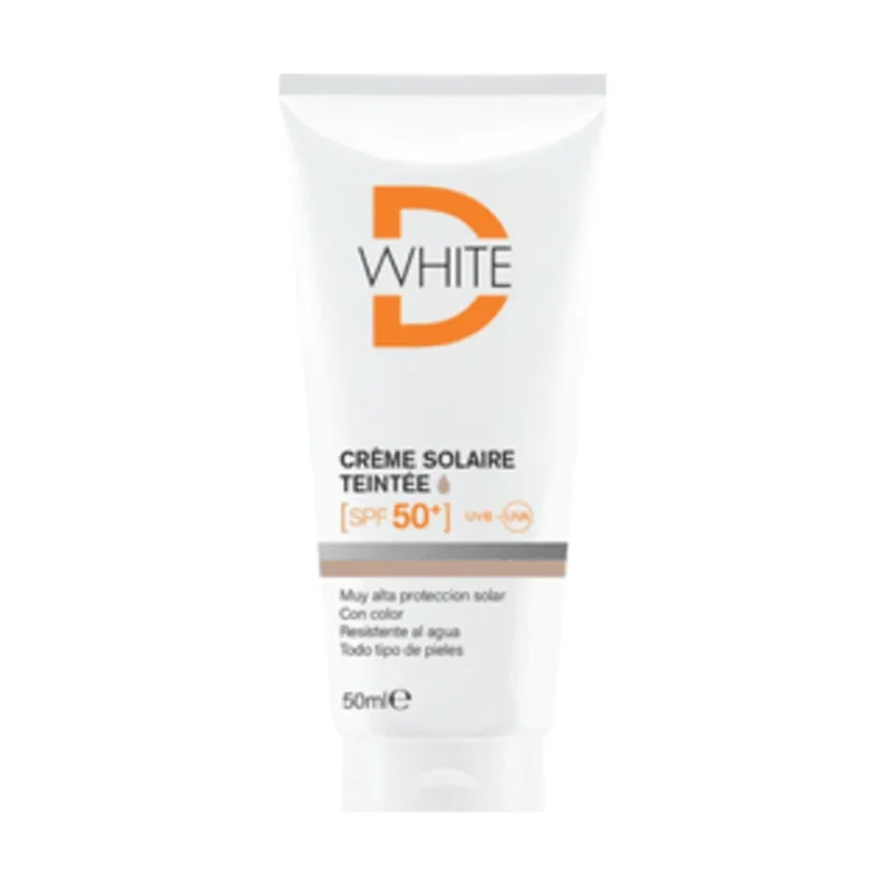 D-WHITE Crème Solaire Teintée Claire SPF50+ – 50 ml