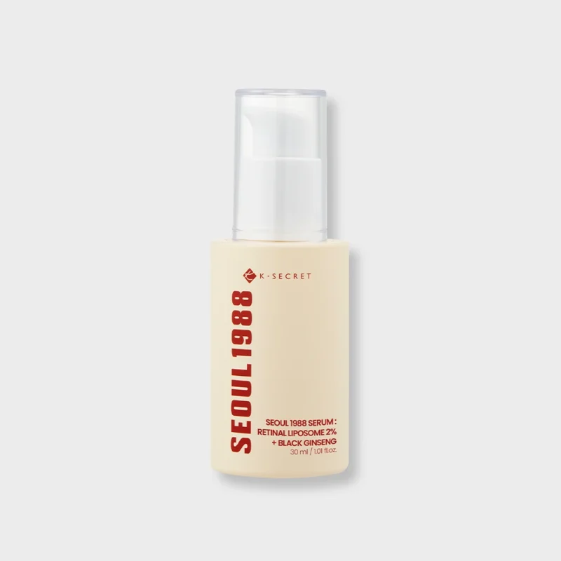 K-SECRET Seoul 1988 Serum Retinal Liposome 2% + Black Ginseng K-SECRET Seoul 1988 Serum Retinal Liposome 2% + Black Ginseng – 30 ml