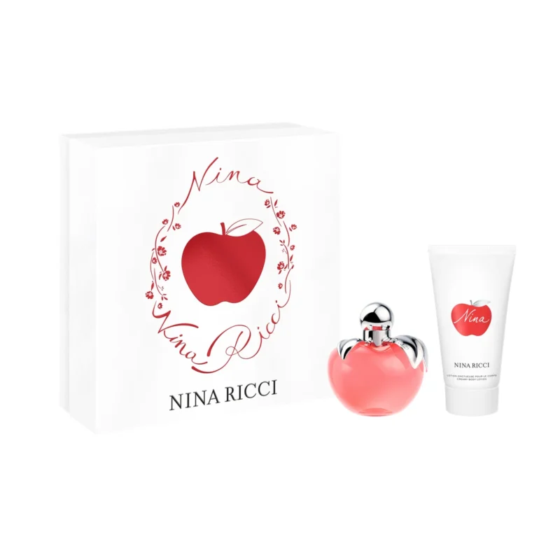Coffret Nina Ricci Nina : présentation du coffret ; Eau de Toilette 50 ml + Lotion pour le corps 75 ml