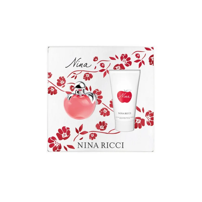 Coffret Nina Ricci Nina : vue détaillée ; Eau de Toilette 50 ml + Lotion pour le corps 75 ml