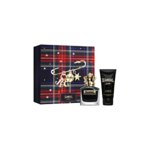 Coffret Jean Paul Gaultier Scandal Pour Homme Le Parfum : présentation du coffret ; Eau de Parfum Intense 100 ml + Gel douche parfumé 75 ml