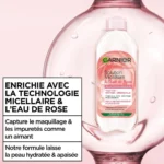 Garnier eau micellaire à l’eau de rose : présentation de la formule