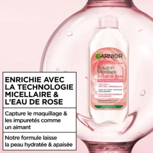 Garnier eau micellaire à l’eau de rose : présentation de la formule